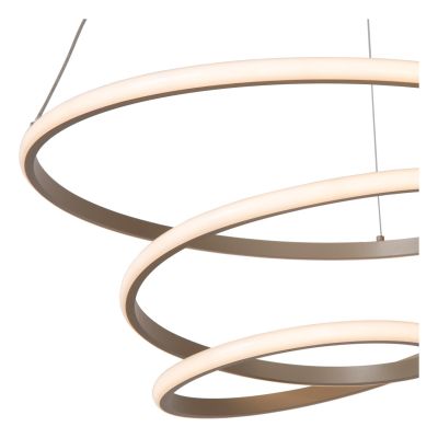 Lucide ESPIRAL - Pendant light - LED Dim. - CCT - 1x40W 2700K/4000K - Taupe